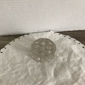 Vtg Selenium Glass Eight Hole Flower Frog